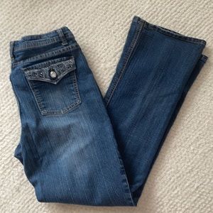Embellished bootcut jean